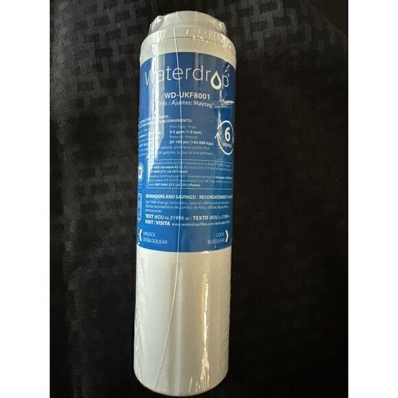Other - New Sealed Waterdrop WD-UKF8001 Refrigerator Water Filter For Maytag